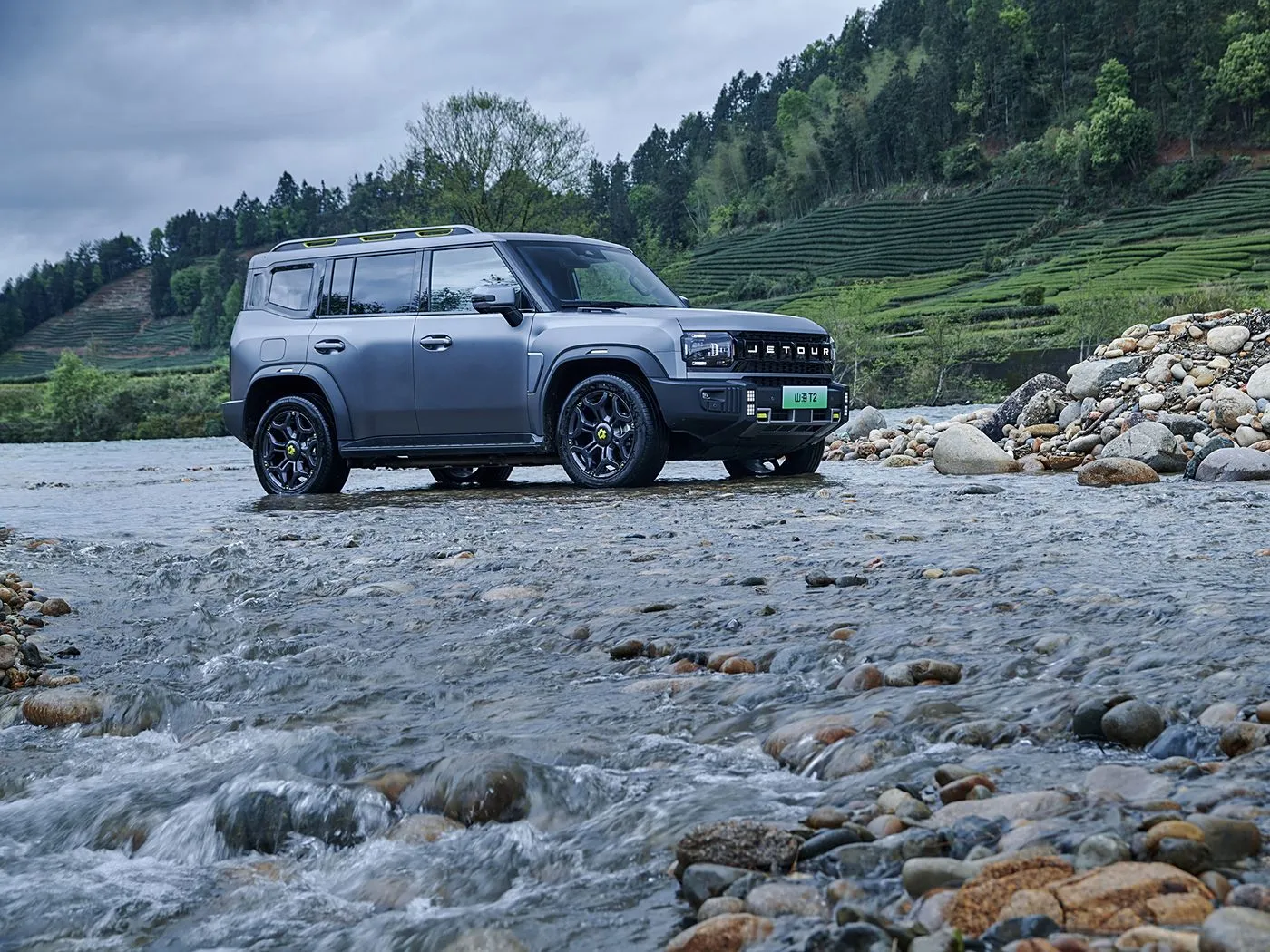 Jetour T2 SUV Hybrid Version Euro VI Yeni Gəliş Yüngül Turbo ACC Avtomatik Sürət qutusu Dəri Sol Sükan