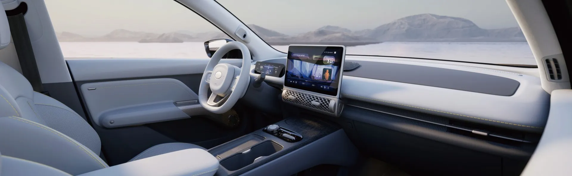 LEV01 RHD Electric suv avtomobilinin interyeri, rahatlığı və texnologiyası