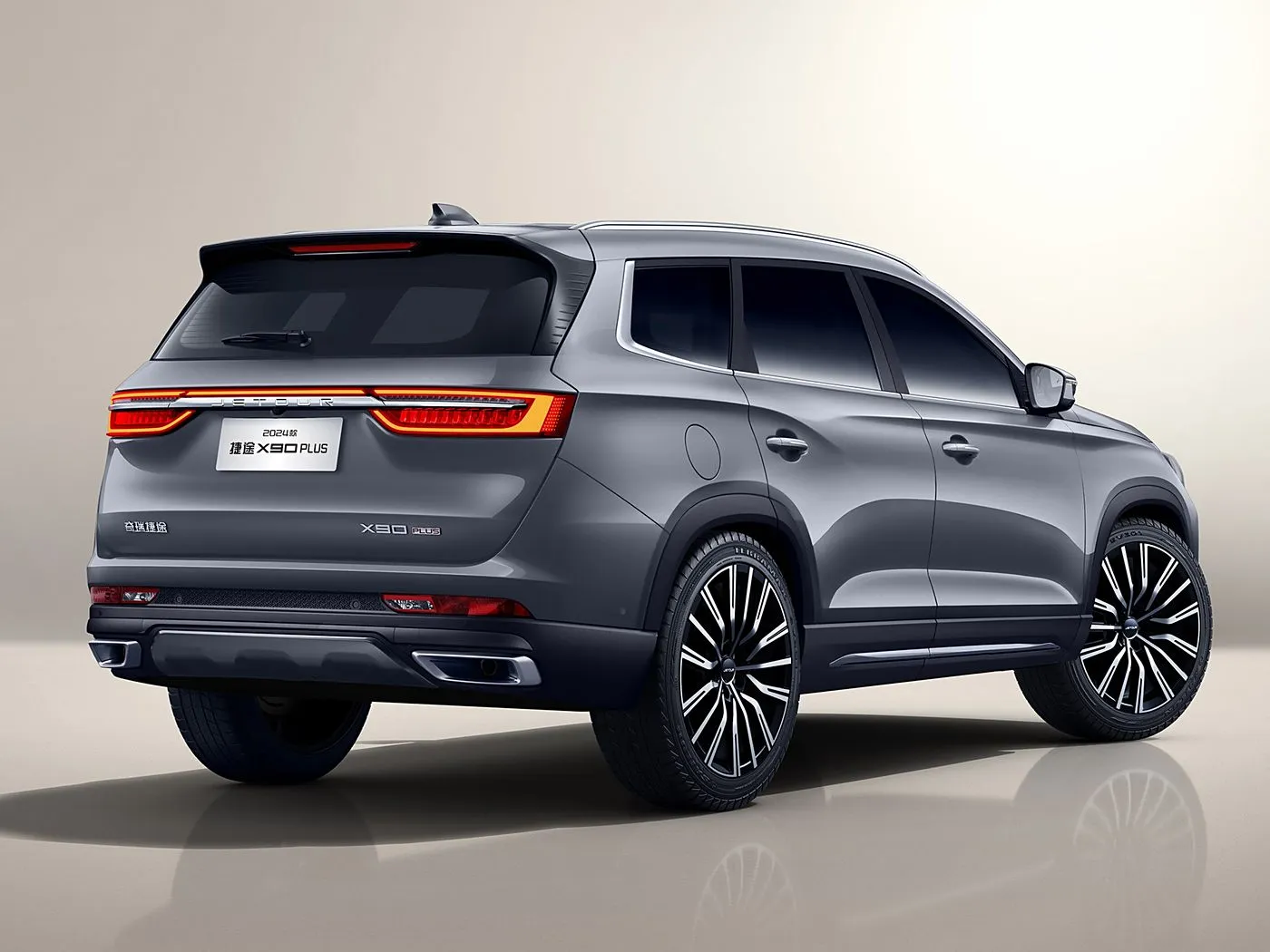 Yeni Chery Jetour X90 Plus SUV Avtomatik Drive Euro Vi Yüngül lehimli Dam Rack Dəri oturacaqlar
